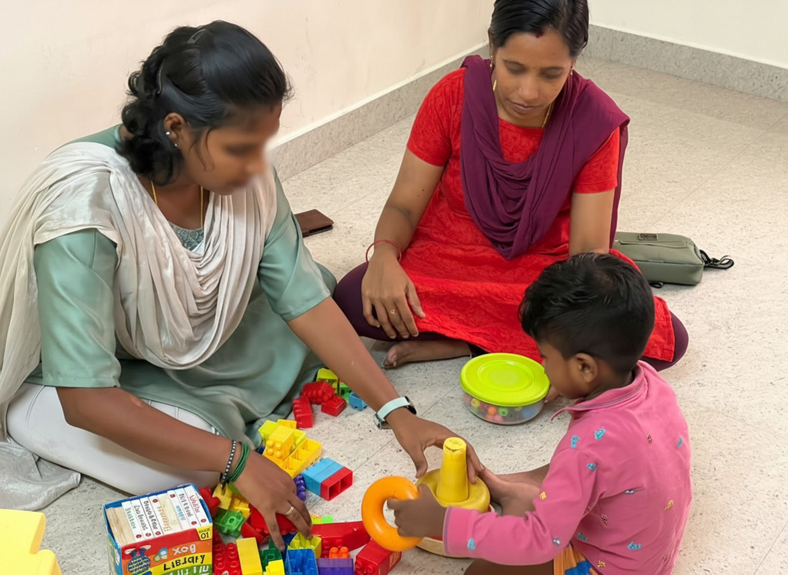 Speech therapy session